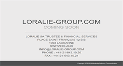 Desktop Screenshot of loralie-group.com